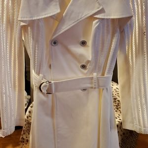 White Bebe Dress Coat